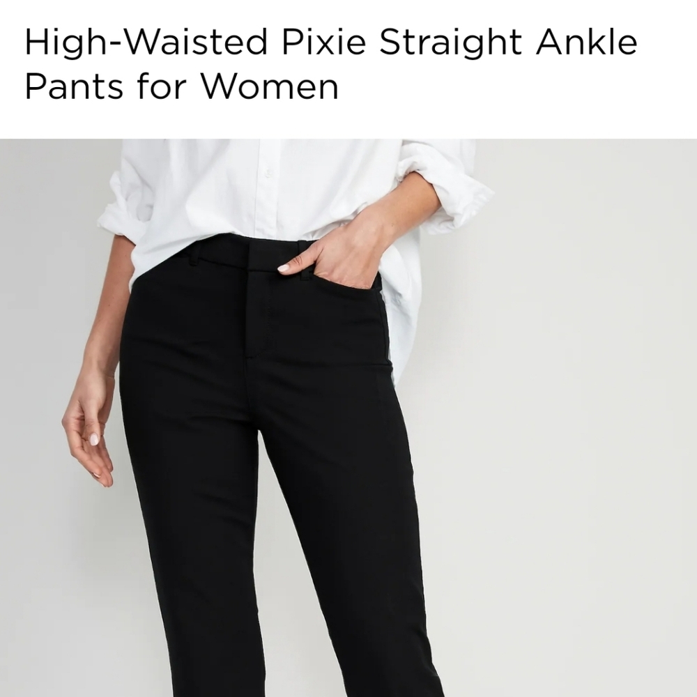 Old Navy high waisted pixie straight ankle pants